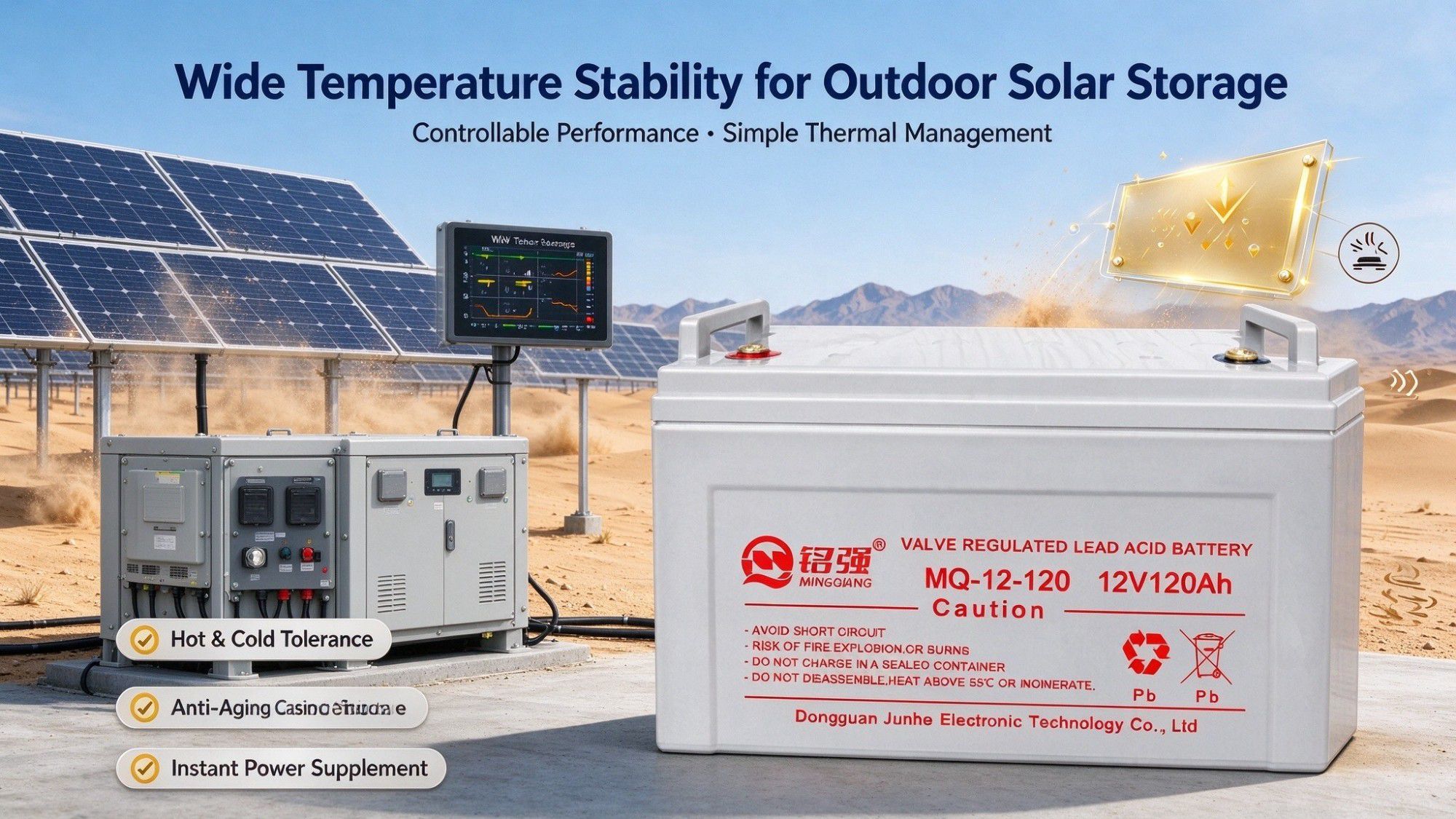 Wide Temperature Stability: Lead-Acid Batteries Adapt to Tough Outdoor Solar Conditions