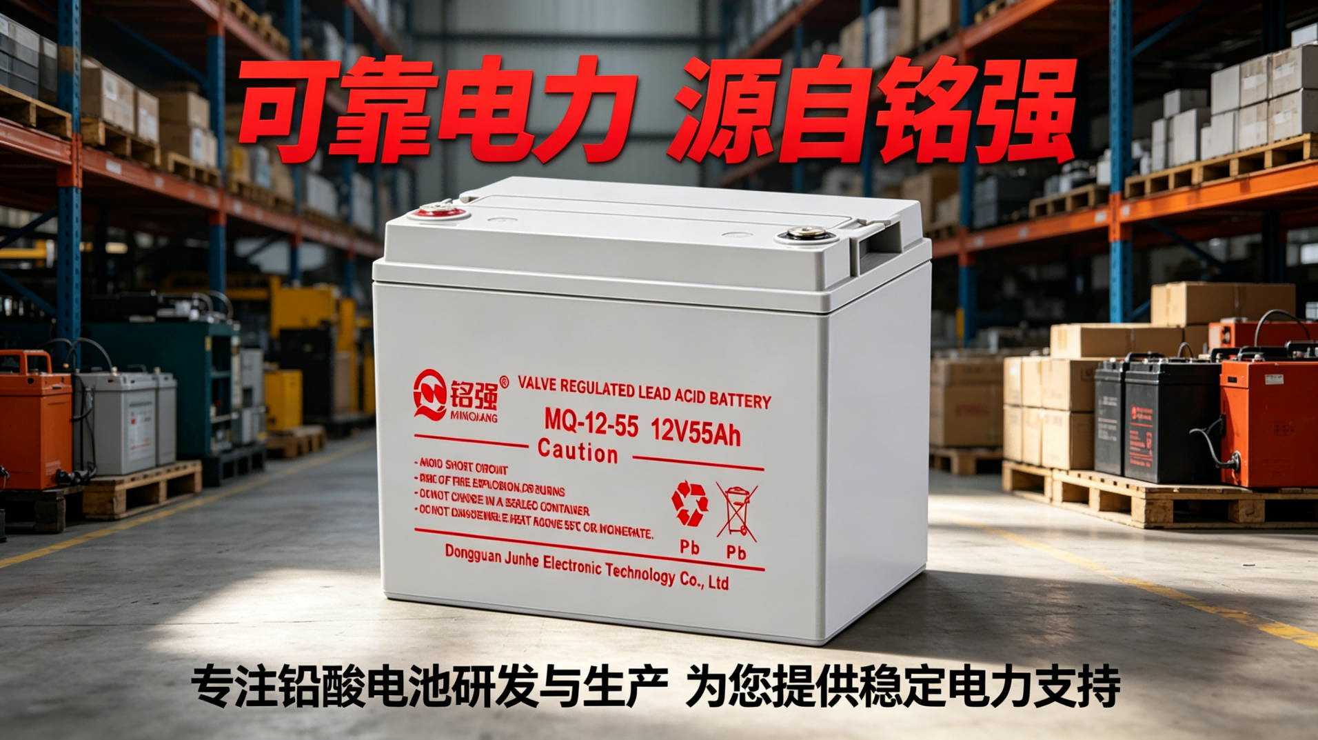 12V55Ah 中小密度储能铅酸电池日常使用