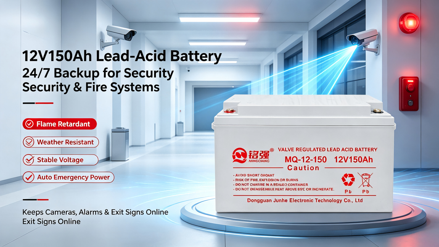Safety Guarantee Role of 12V150Ah Lead-Acid Battery in Security and Fire Energy Storage