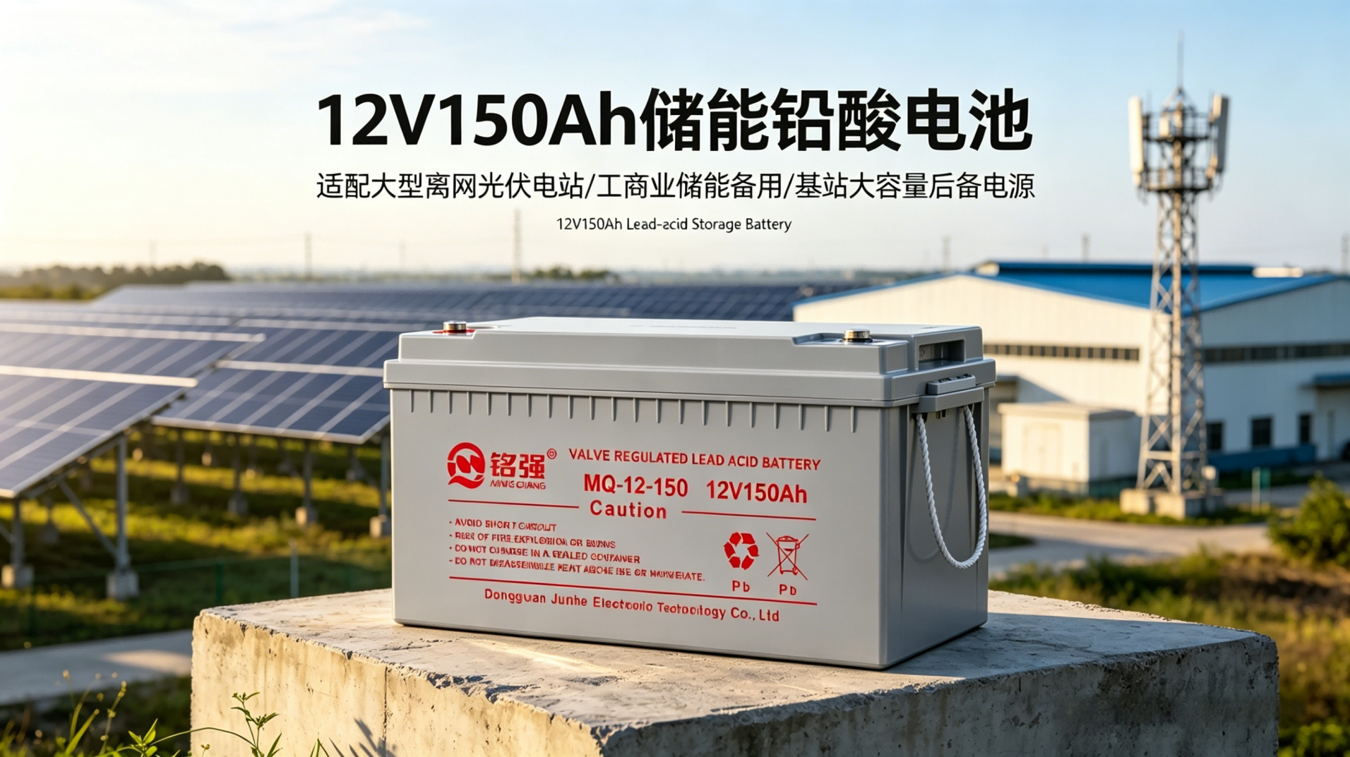 12V150Ah大容量储能铅酸电池