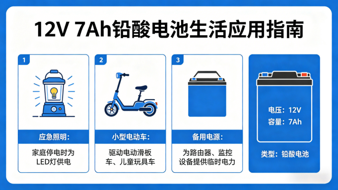 Application of 12V 7Ah Lead-Acid Batteries