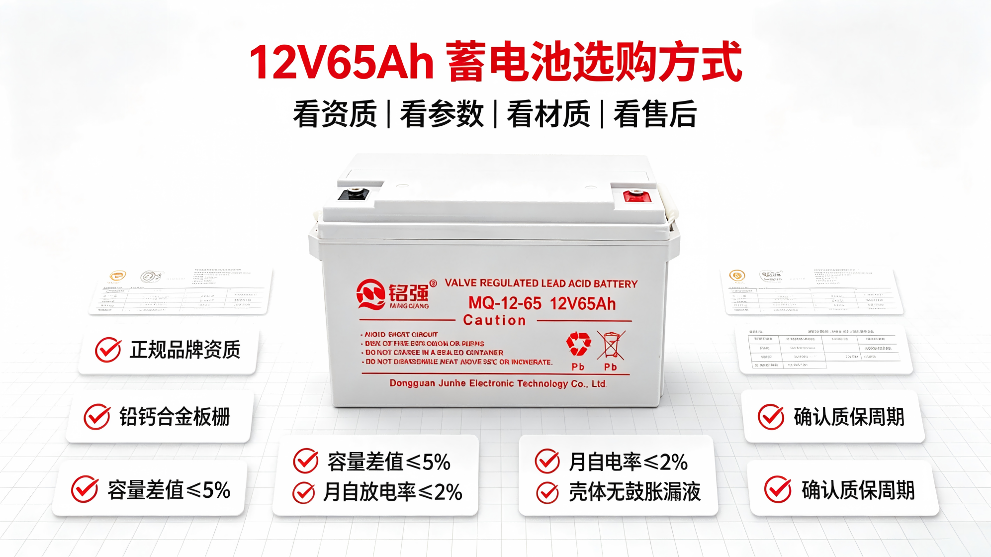 12V65Ah蓄电池核心选购技巧