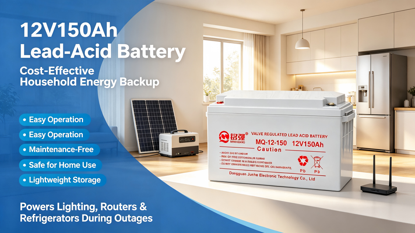Civil Application of 12V150Ah Lead-Acid Battery in Household Convenient Energy Storage