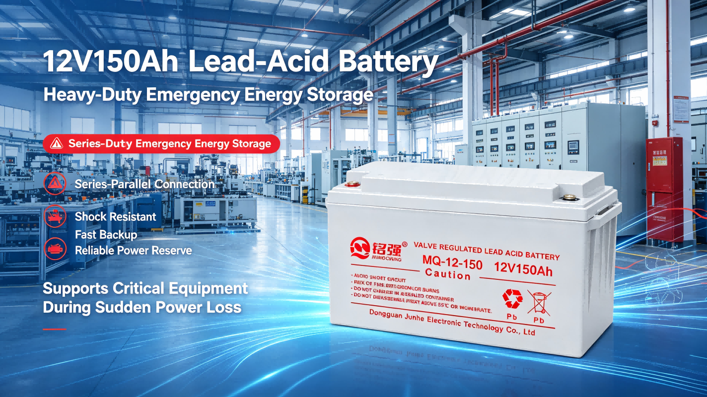 Heavy-Duty Application of 12V150Ah Lead-Acid Battery in Industrial Emergency Energy Storage