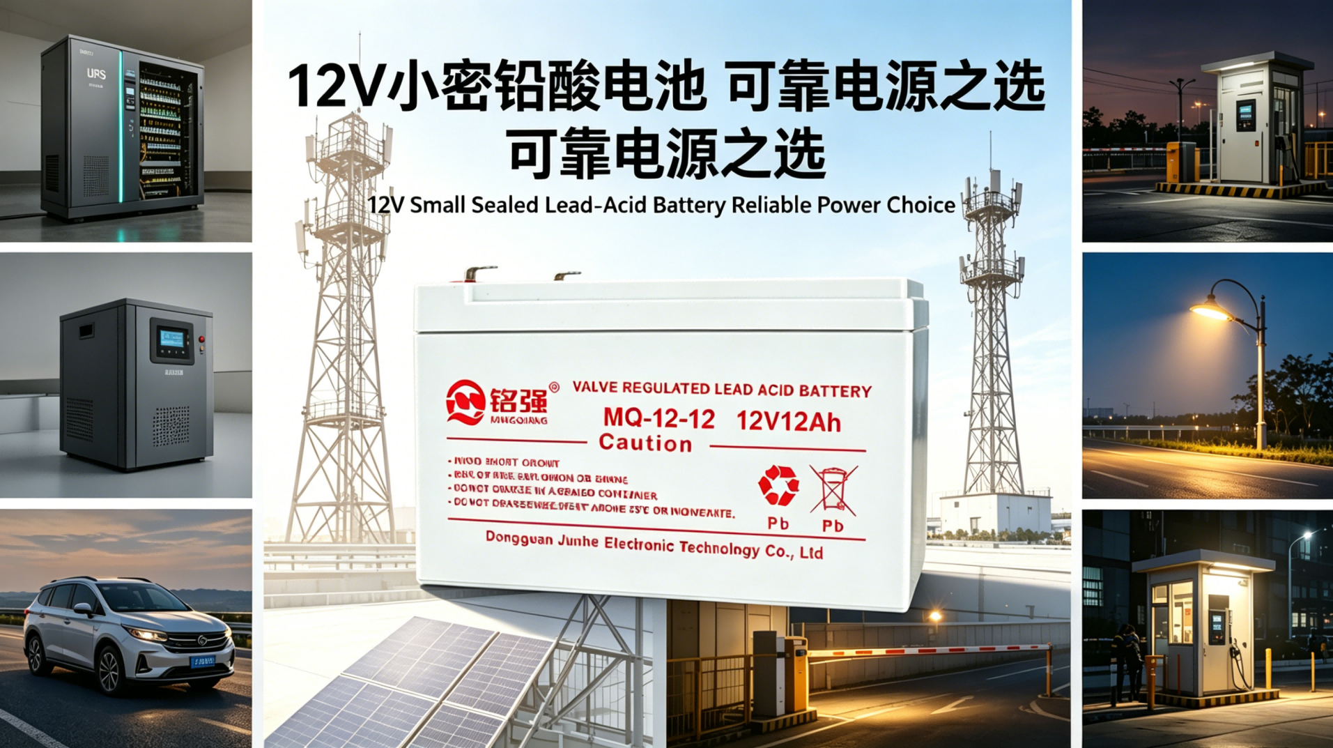 12V小密铅酸电池：小型密封储能通用电源